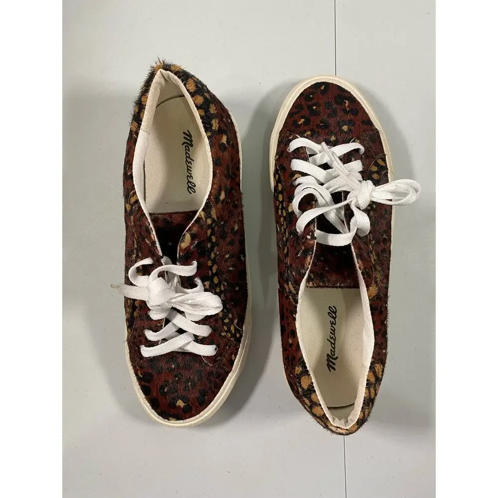 Madewell Calf Hair  Low Top Sneakers Size 7